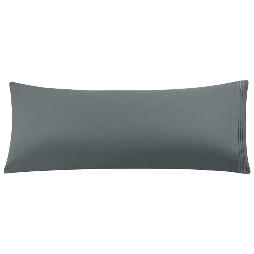 Brushed Microfiber Body Pillow Pillowcase 20x54 Dark Gray